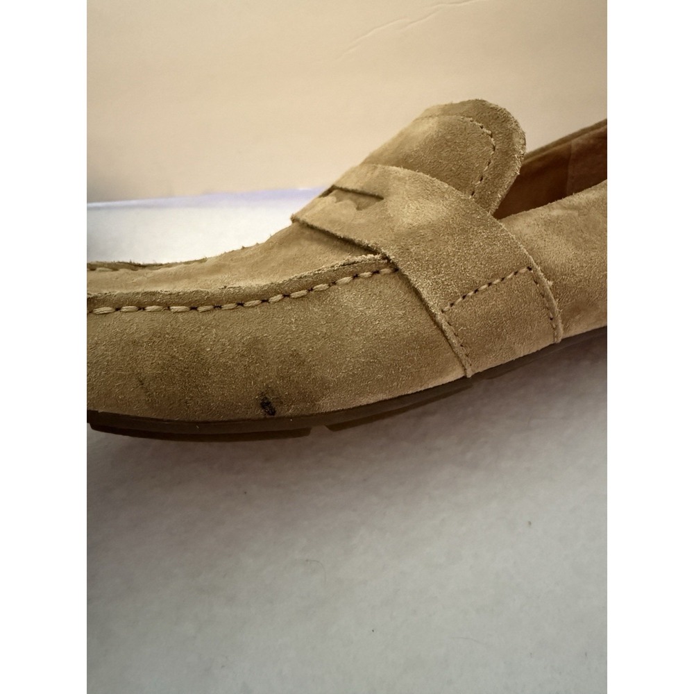 Born Womens 8M Tan Suede Penny Loafers Driving Moccasins Comfort Slip On Shoes - Picture 12 of 12